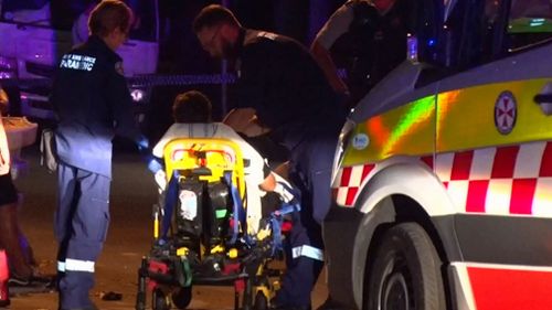 Seven people have been injured – six of them stabbed – during a fight near a bar on Sydney's north shore.