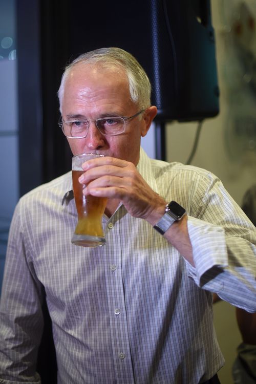 ‘He clearly had a few too many’ Mr Turnbull joked of the incident. (AAP)