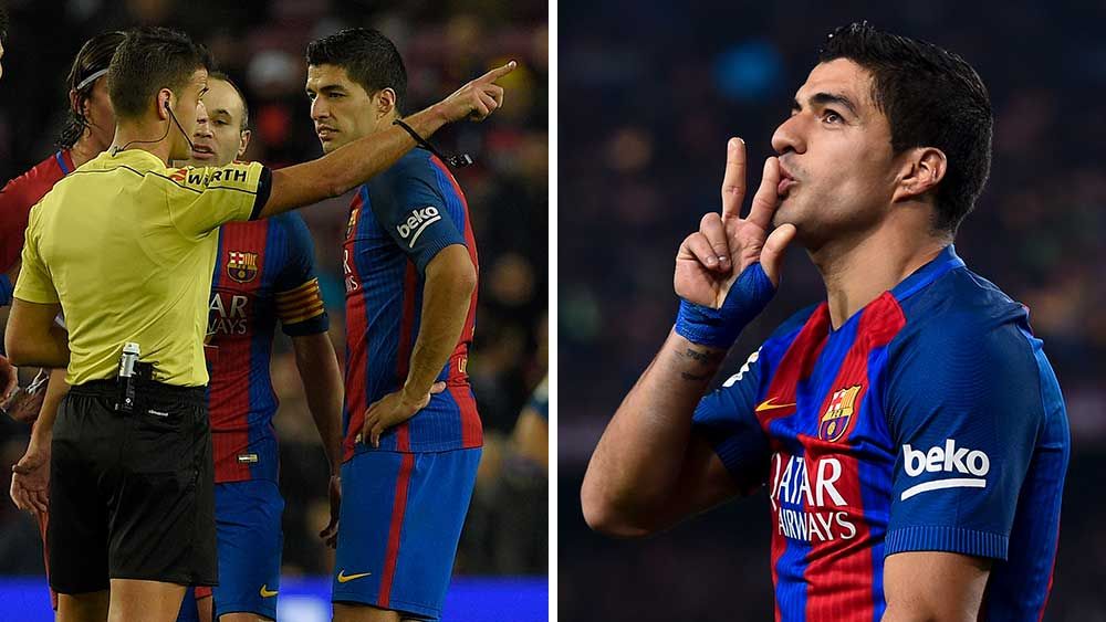 Angry Suarez out off Spanish Cup final