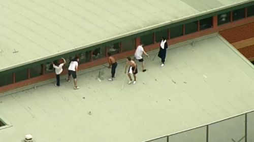 The teenagers have been smashing windows. (9NEWS)