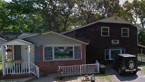 The house in the USA where the bones were found in the basement.