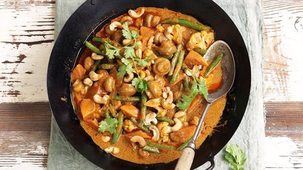 Mushroom korma curry