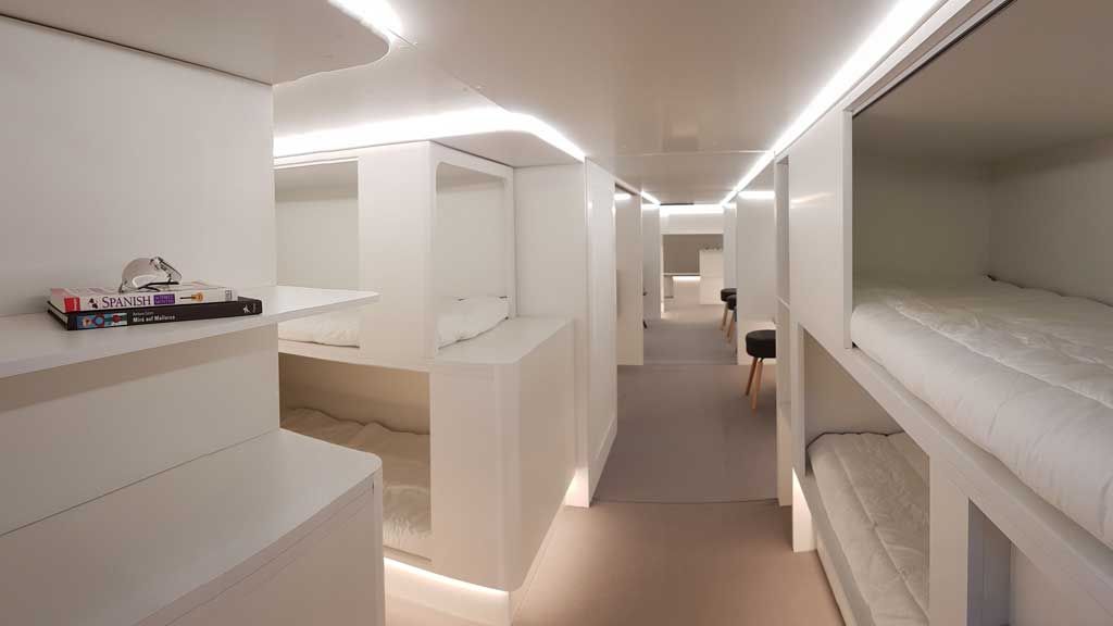 Airbus is turning airplane cargo holds into red-eye dormitories