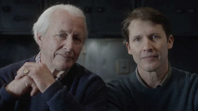 James Blunt and his father Charles.