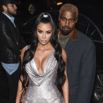 Kim Kardashian and Kanye West in 2018.