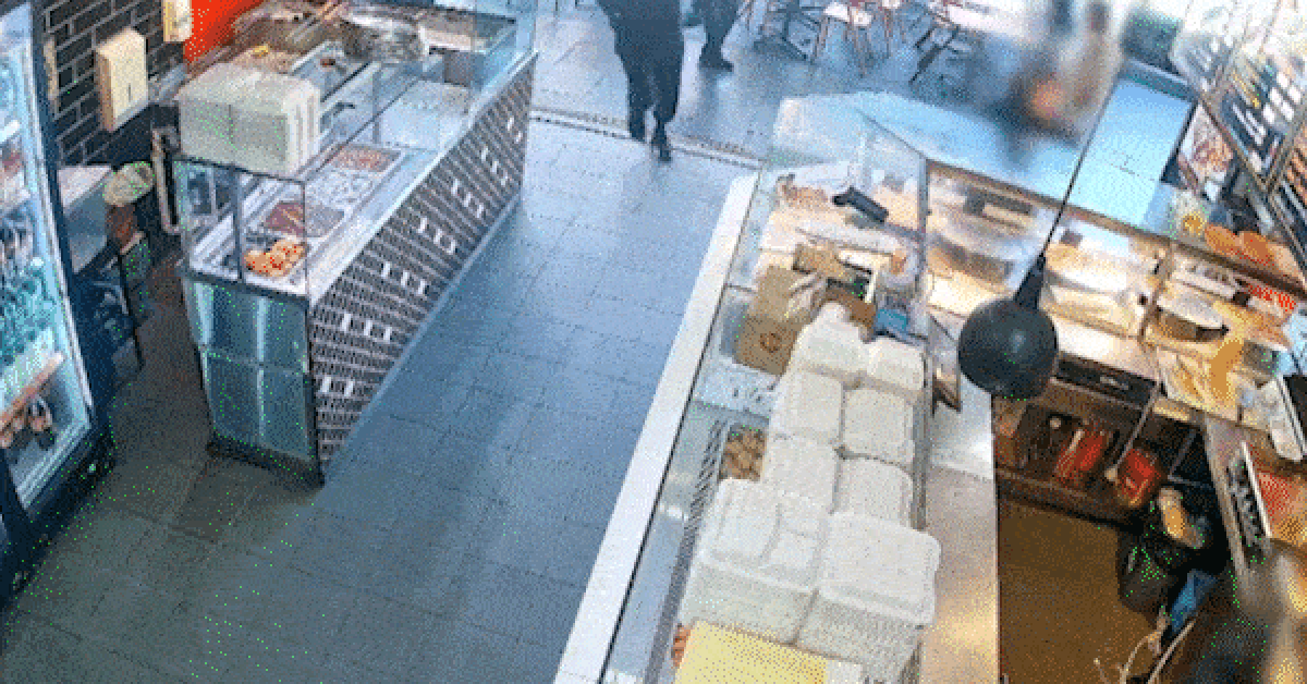 Police release footage of the moment men storm Sydney kebab shop in shooting