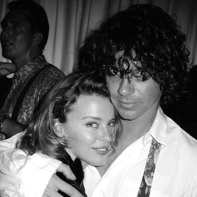 Kylie Minogue and Michael Hutchence at his 30th birthday, Sydney 1990