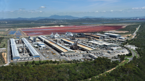 The Boyne aluminium smelters in Gladstone, Queensland.