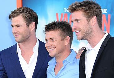 Where were Chris, Luke and Liam Hemsworth born?