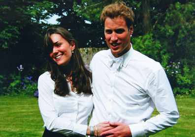 In this Handout Image provided by Clarence House, Kate Middleton and Prince William on the day of their graduation ceremony at St Andrew's University in St Andrew's on June 23, 2005 in Scotland.