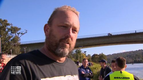 Daniel Oderberg and his family helped with the rescue on the Nepean River near Penrith.