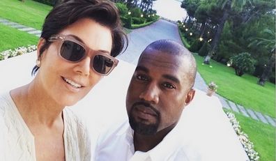 Kris Jenner, Kanye West, Instagram, photo