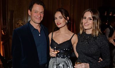 Lily James and Dominic West.