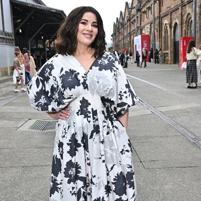Nigella Lawson attends Australian Fashion Week 2025 on May 13, 2025 in Sydney, Australia. 
