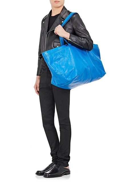 <p>You could get yourself a $2 shopper tote from Ikea. Or you could get this.</p>
<p><a href="https://www.barneys.com/product/balenciaga-arena-leather-extra-large-shopper-tote-bag-504889384.html" target="_blank">Balenciaga&nbsp;Arena Leather Extra-Large Shopper Tote Bag</a>, $2,145</p>