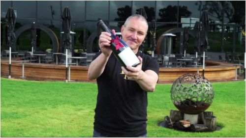 Levantine Hill winemaker Paul Bridgeman said he was "humbled" by the awards. (9NEWS)