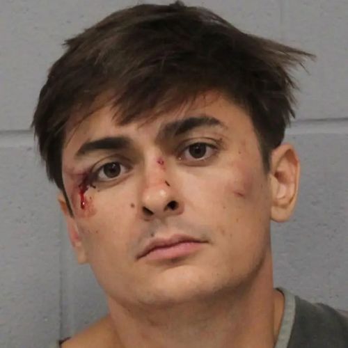 A police mugshot of suspect Mugshot of Ethan Nieneker.