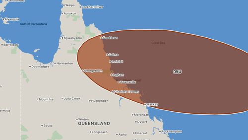 Cyclone warning for northern Queensland.