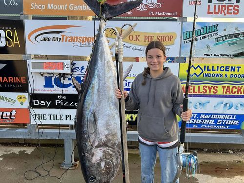 Emma Spiteri catches record-breaking bluefin tuna