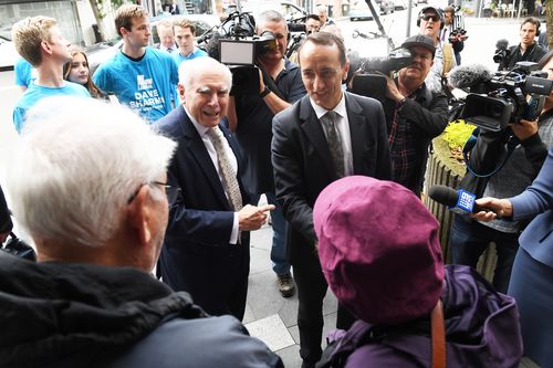 It's been reported senior Liberals wanted former Wentworth MP Malcolm Turnbull to come out in support, but in his absence, the party turned to Howard.