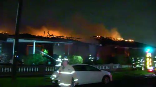 The fire erupted about 4am today. (9NEWS)