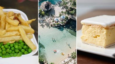 Hot chips / JW Marriott Gold Coast pool / Vanilla Slice