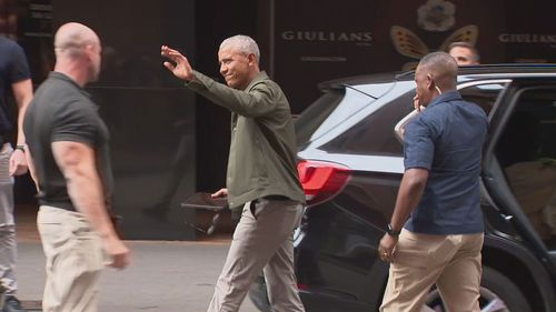 Former US first couple Barack and Michelle Obama are in Australia on a speaking tour.