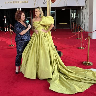 Leila McKinnon on the Logies 2022 red carpet