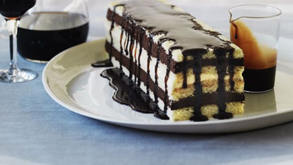 Mocha layer cake