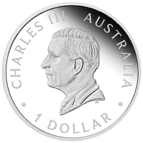 King Charles III silver $1 coin released by Perth Mint