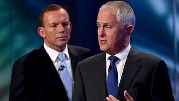 Tony Abbott and Malcolm Turnbull. (AAP)
