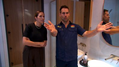 Dan and Dani in Josh and Luke's Master Ensuite