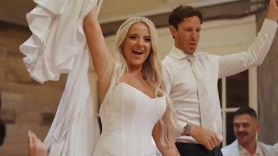 The Block's Dylan and Jenny wedding day video 