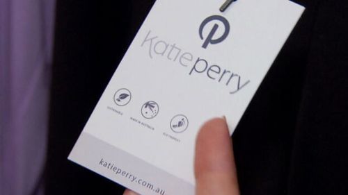 Australian fashion label, Katie Perry.