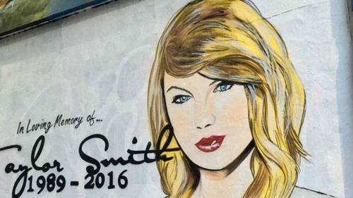 The Swift mural was reportedly created in response to the on-going feud between the pop-star and her nemesis, Kim Kardashian. (Facebook)