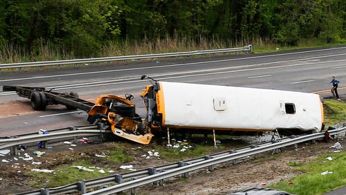 A child and adult have been killed after a shocking bus crash in the US. (Getty)