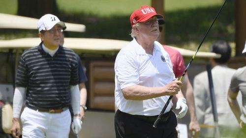 Donald Trump is currently at his private golf club in Mar-a-Lago, Florida.