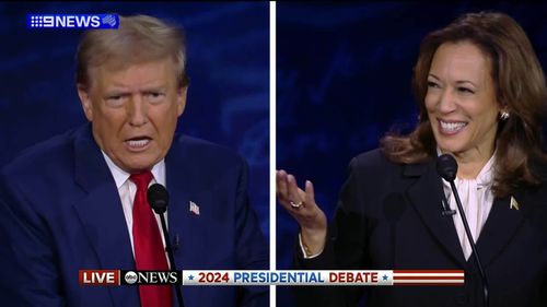 Harris and Trump clash over migrants.