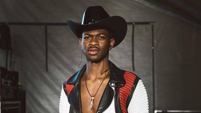 Rapper Lil Nas X wears cowboy hat