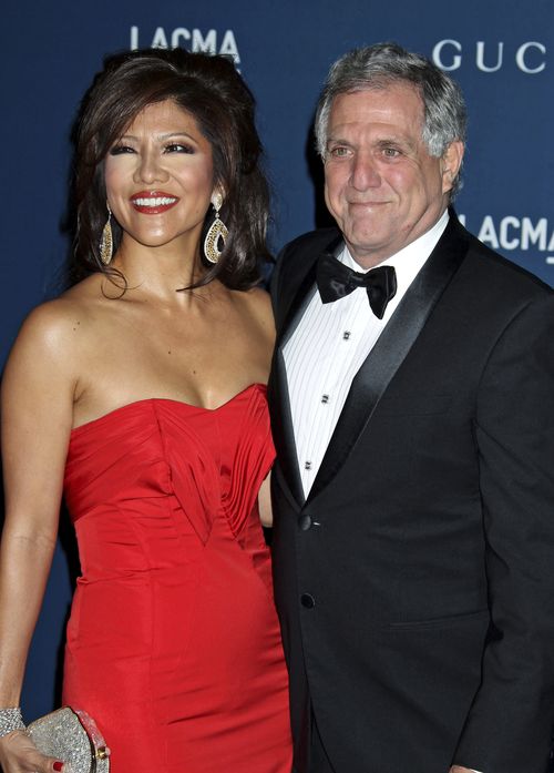 Mr Moonves's wife CBS presenter Julie Chen is supporting him in light of the claims. Picture: AAP