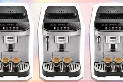 9PR: De'Longhi Magnifica Evo Fully Automatic Coffee and Cappuccino Machine, Silver & Black