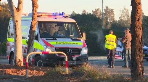 The two pedestrians were taken to Westmead hospital but one died a short time later. Image: 9News 