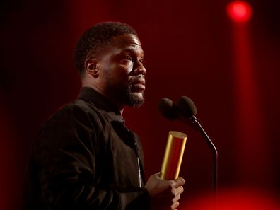 Kevin Hart on stage during the People's Choice Awards