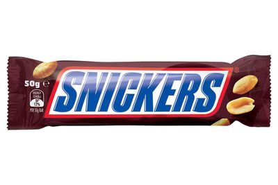 About half a Snickers bar is 100 calories