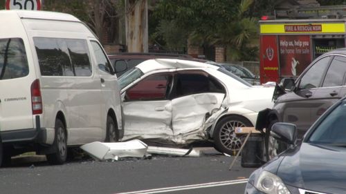 A woman is fighting for her life at the Liverpool Hospital after a collision earlier today. (9NEWS)