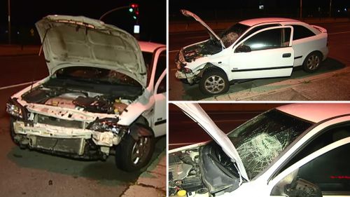 Two teenagers are in hospital and a man is on the run following a crash on the Gold Coast. (9NEWS)