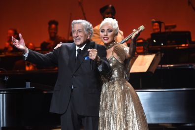 Tony Bennett and Lady Gaga perform live at Radio City Music Hall in New York City for the concert special One Last Time: An Evening With Tony Bennett and Lady Gaga.