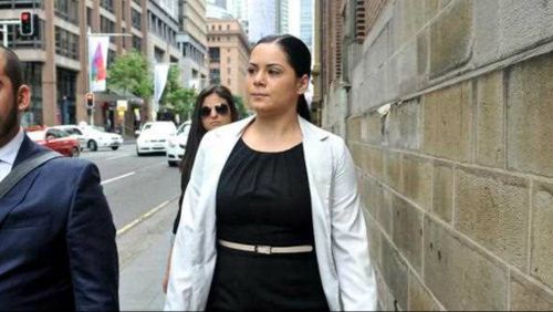 Jessica Silva enters court to hear the verdict of her manslaughter charge. (AAP)