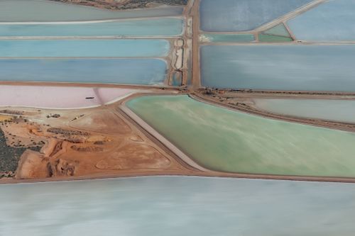 Vista della costa dell'anello inutile a Shark Bay