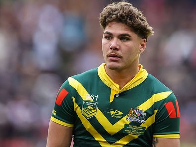 Australia's Reece Walsh in action.